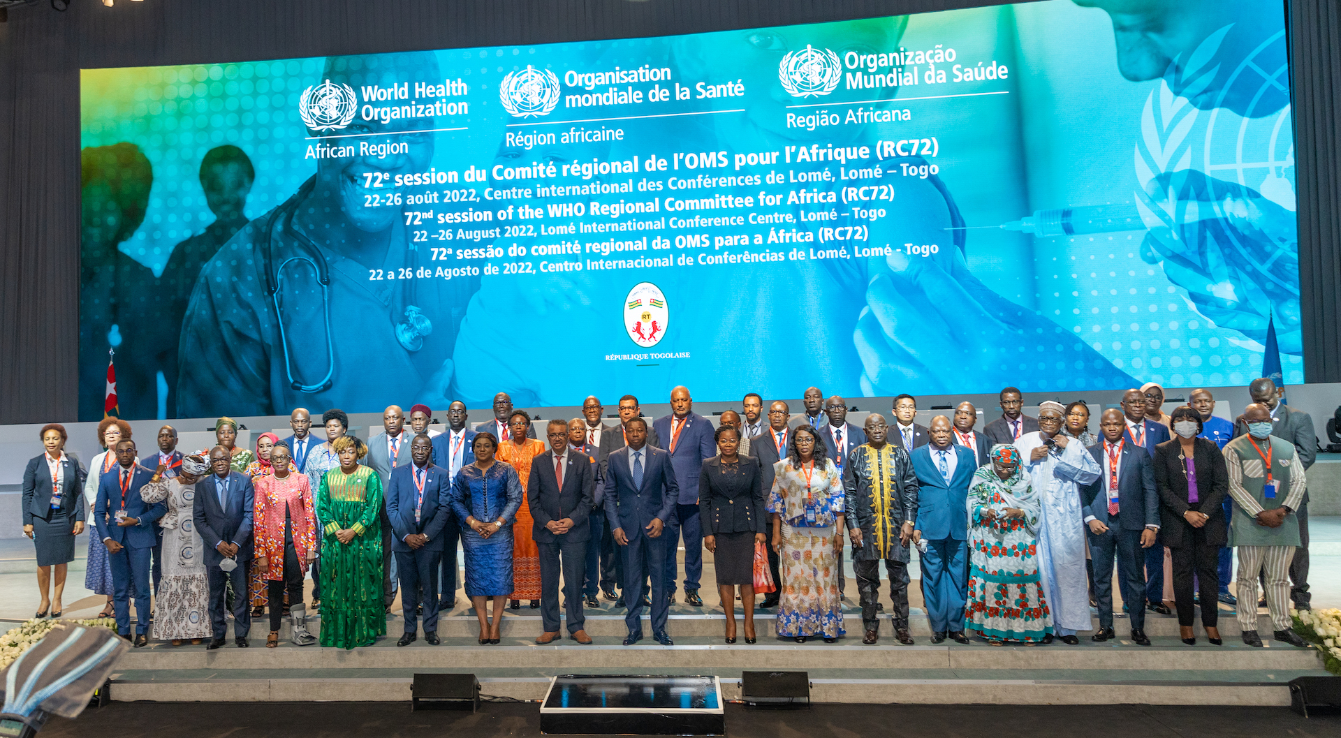 Santé : 72e session du comité Régional de l’OMS pour l’Afrique, Le Togo félicité pour l’éradication des maladies tropicales négligées.