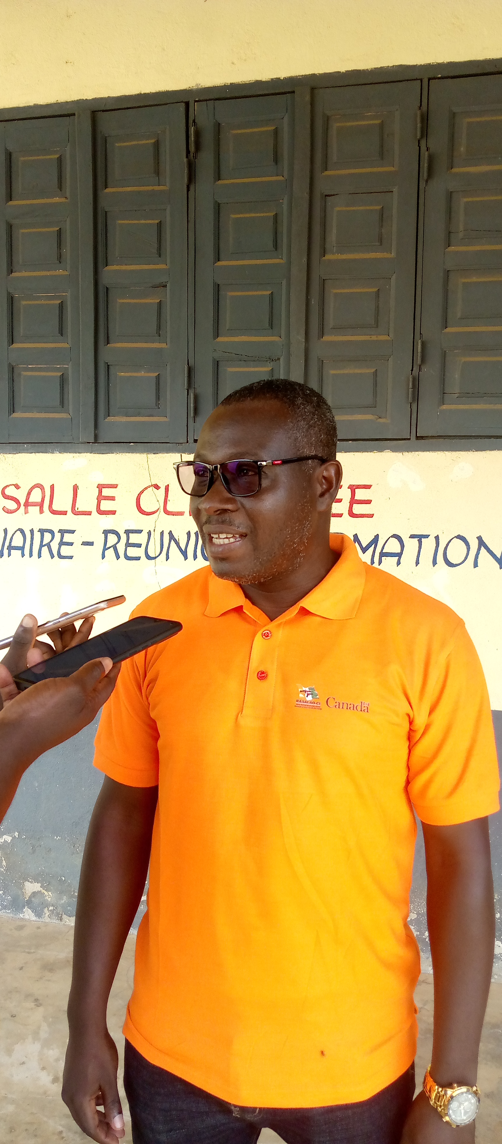 Dr Kouassi Evariste, chef du projet, a situé les motivations de Rasalao-ci en milieu scolaire Dr Kouassi Evariste, chef du projet, a situé les motivations de Rasalao-ci en milieu scolaire