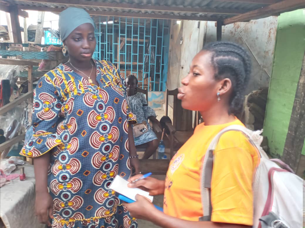 Les femmes de Paojci en pleine campagne de sensibilisation