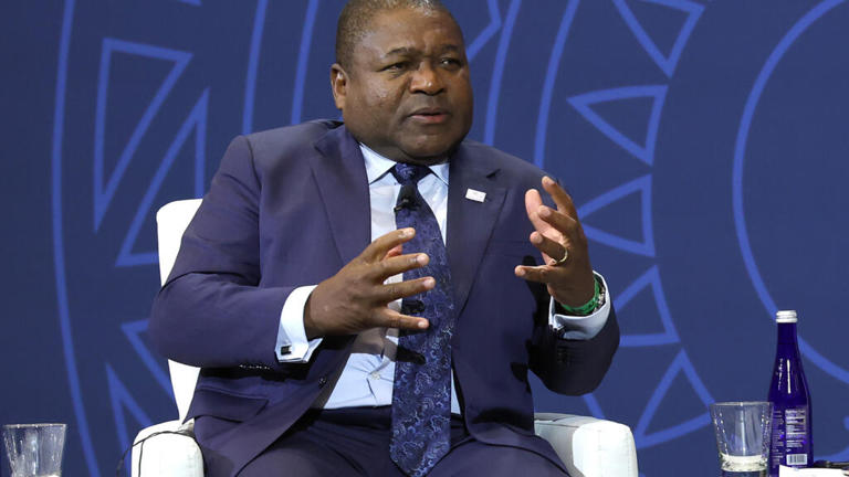 Filipe Nyusi, le président du Mozambique, lors du sommet Afrique/États-Unis.