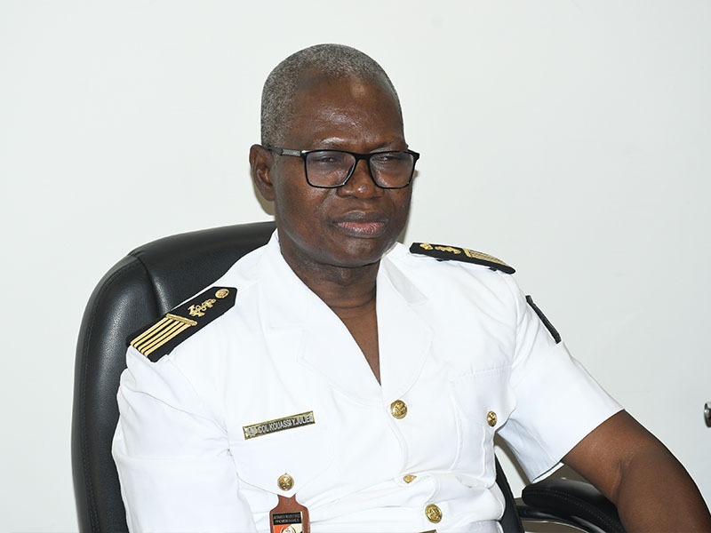 Le directeur général des affaires maritimes et portuaires le colonel Kouassi Julien