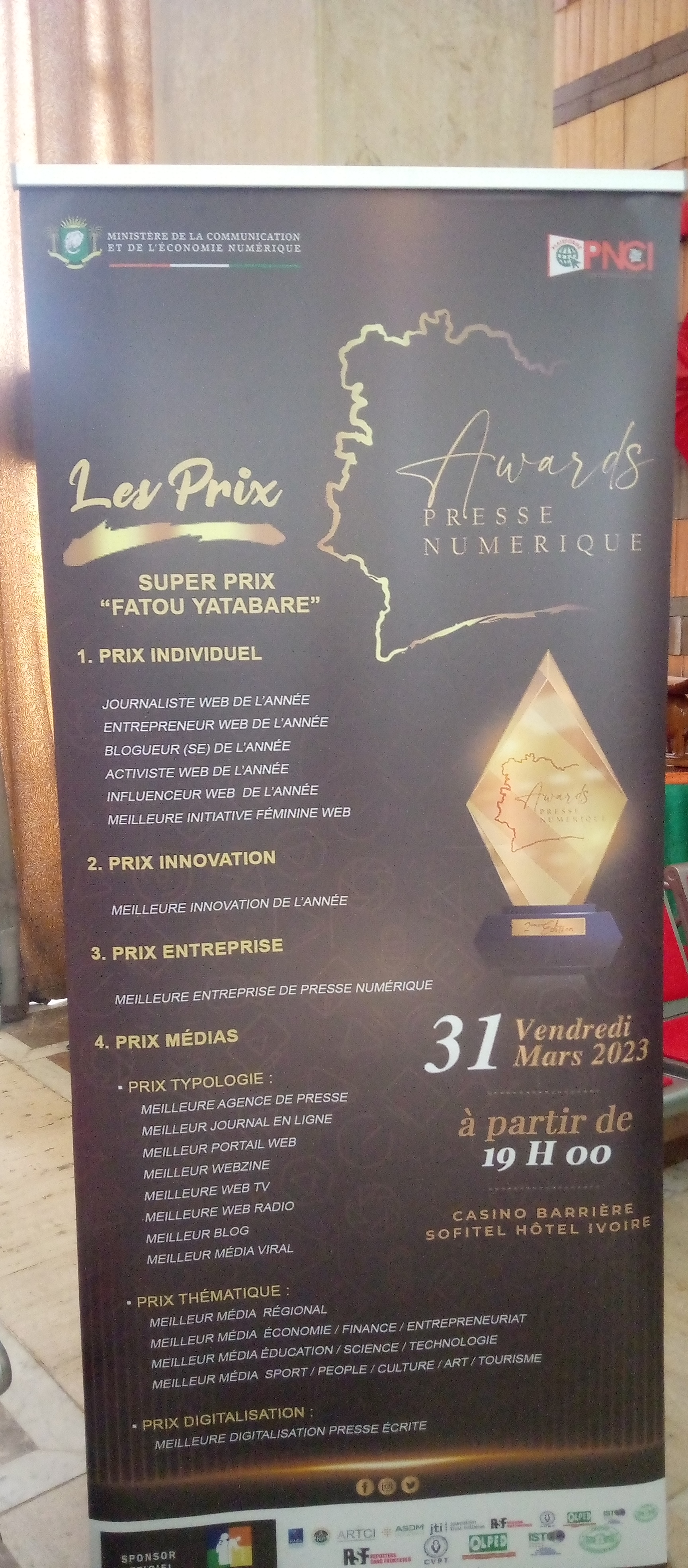 Les détails des prix des Awards du numérique
