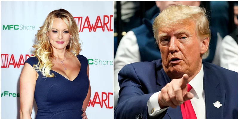 L'ancienne star du porno Stormy Daniels / L'ancien président américain Donald Trump L'ancienne star du porno Stormy Daniels / L'ancien président américain Donald Trump