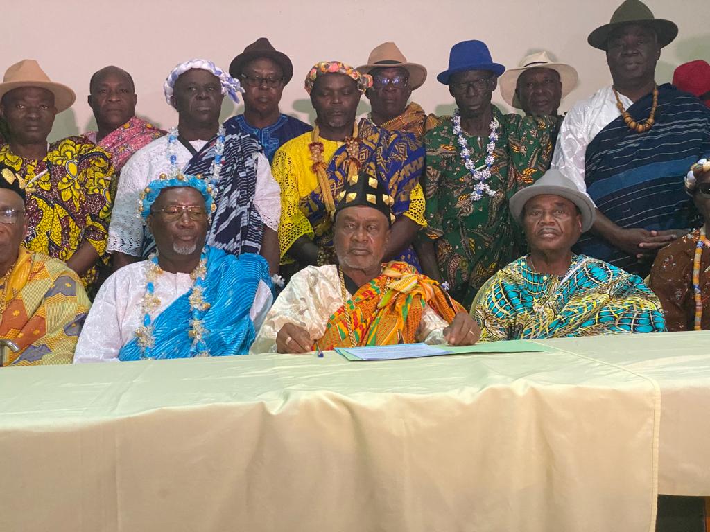La photo de famille après la déclaration La photo de famille après la déclaration