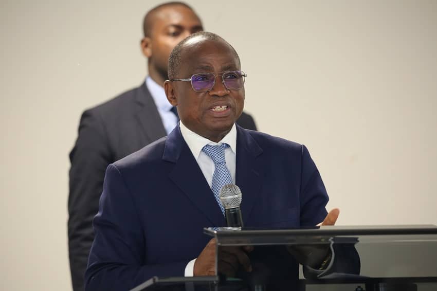 M. Koffi N'Guessan, ministre de l'enseignement technique, de la formation professionnelle et de l'apprentissage