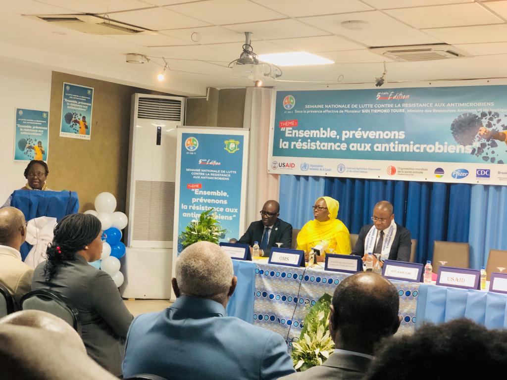 Lancement de la 5ème édition de la semaine mondiale de la lutte contre la résistance aux antimicrobiens (RAM) en Côte d’Ivoire. Lancement de la 5ème édition de la semaine mondiale de la lutte contre la résistance aux antimicrobiens (RAM) en Côte d’Ivoire.
