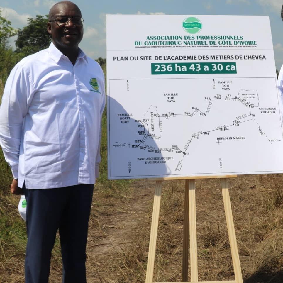 Développement de la filière hévéa/ L'Apromac prête pour la construction de son académie des métiers de l'hévéa Développement de la filière hévéa/ L'Apromac prête pour la construction de son académie des métiers de l'hévéa