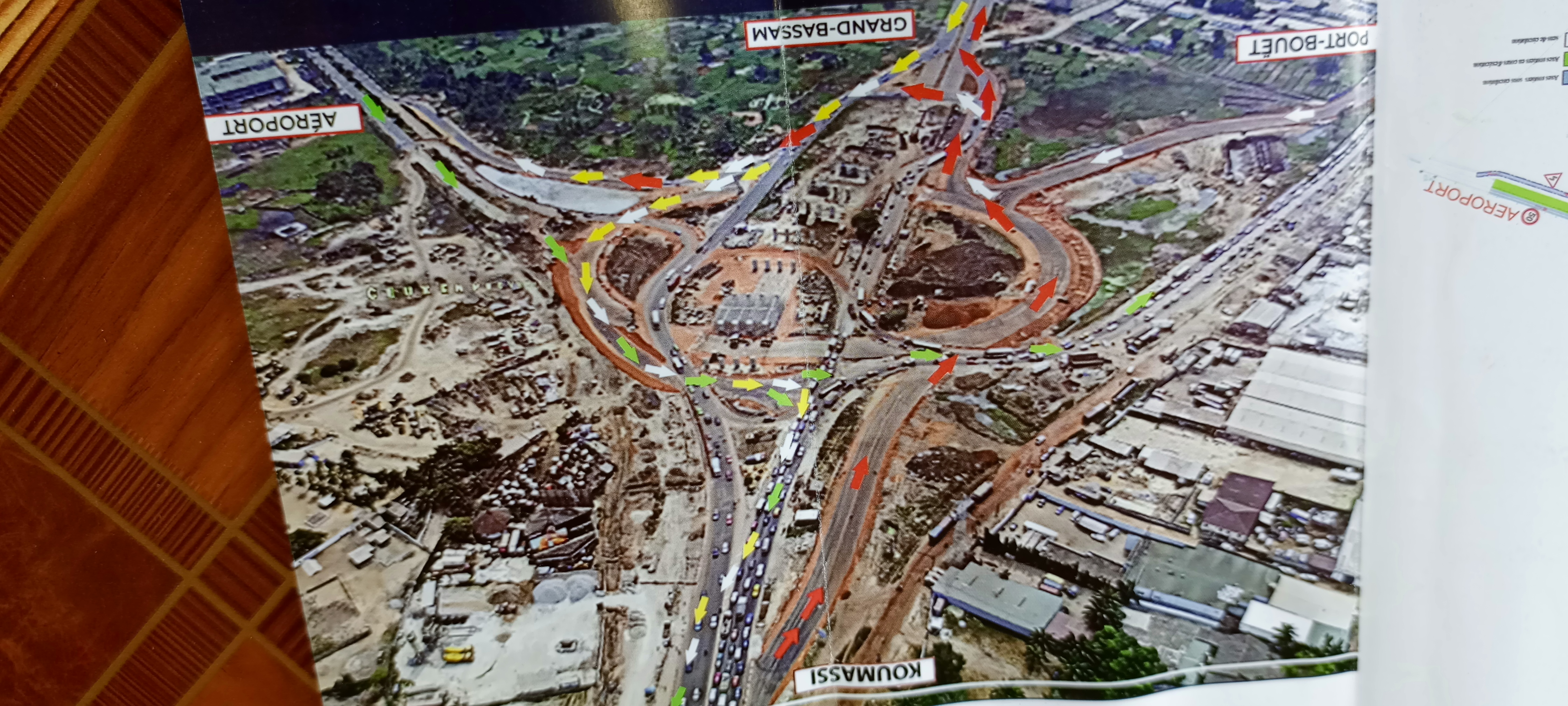 Échangeur du carrefour Akwaba/ Voici le plan de circulation.