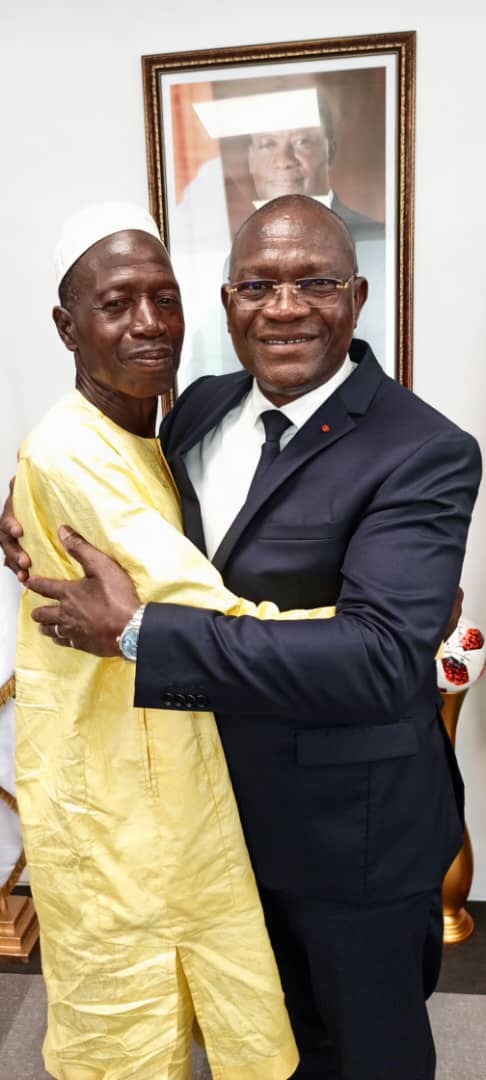 Le ministre Adjé Silas Metch et Daouda Sangaré
