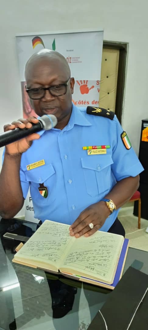 Le directeur général adjoint en charge de la police scientifique, le général Kouamé Boittini Le directeur général adjoint en charge de la police scientifique, le général Kouamé Boittini