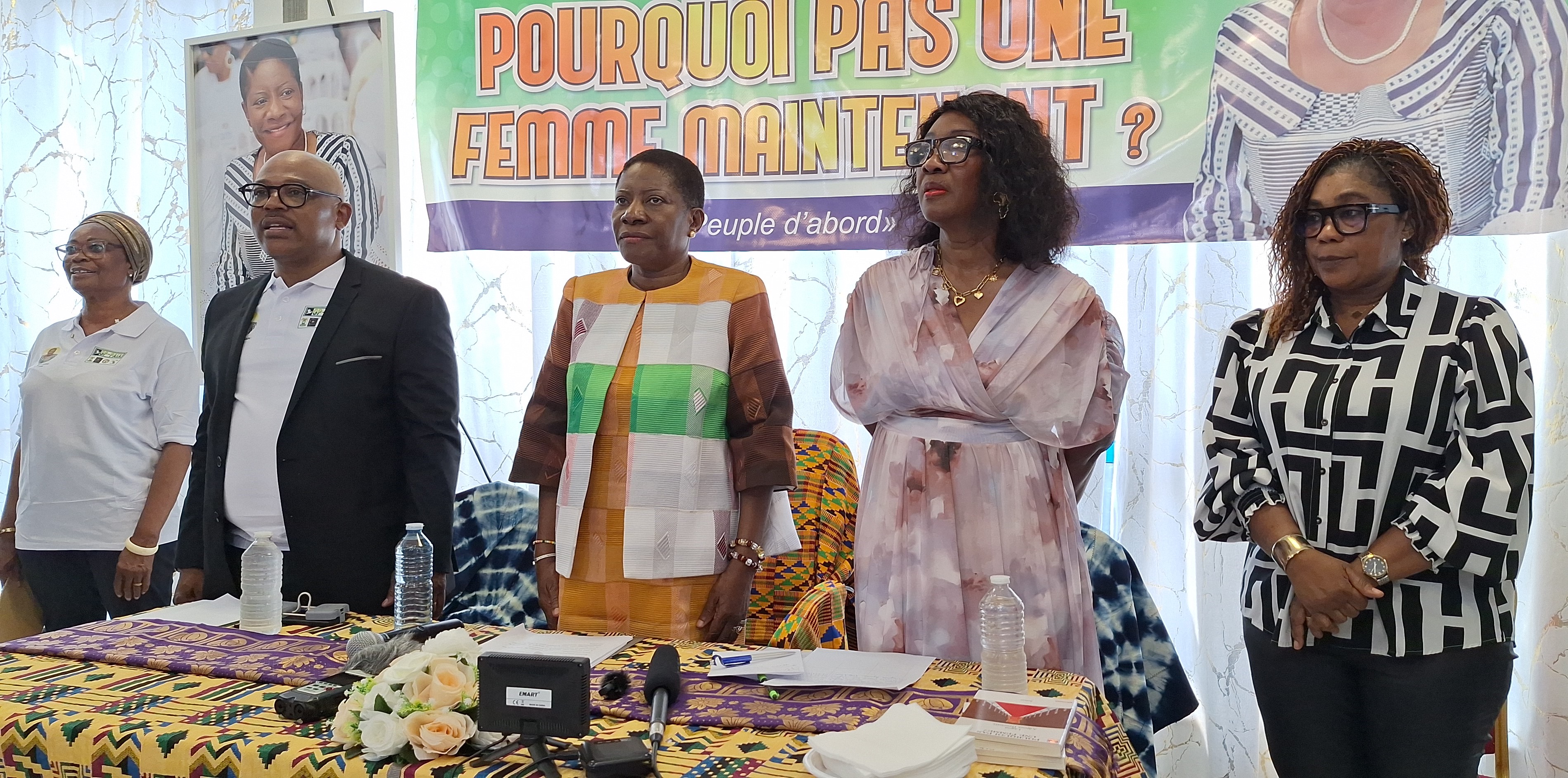 Henriette Lagou, ancienne ministre, présidente du Rassemblement pour la Paix et la Concorde (RPC-Paix)