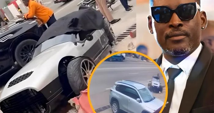 Le vehicule de Molare accidenté