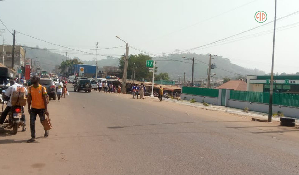Les rues étaient désertes à Man ce lundi matin Les rues étaient désertes à Man ce lundi matin