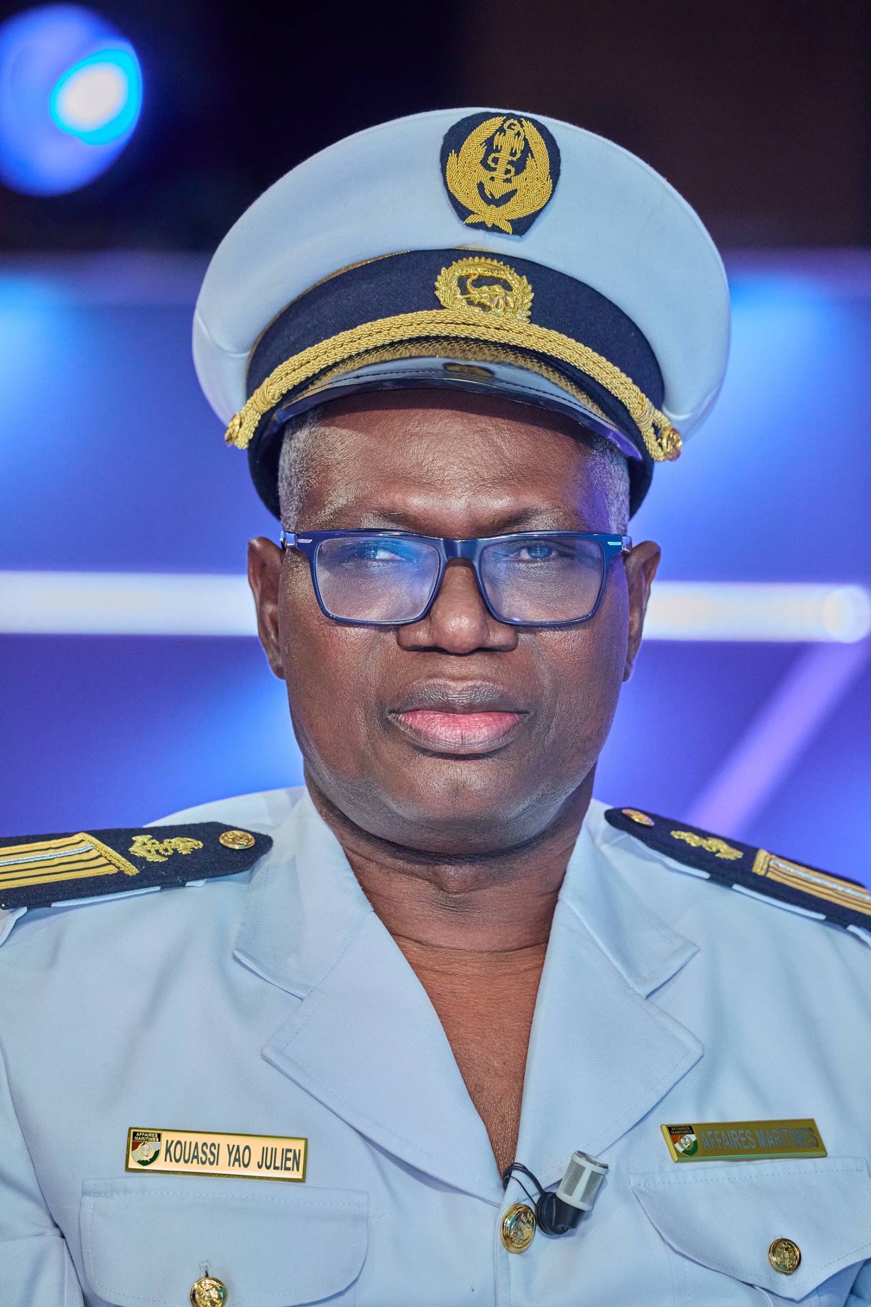 Le DG des Affaires maritimes, le colonel major Julien Yao Kouassi