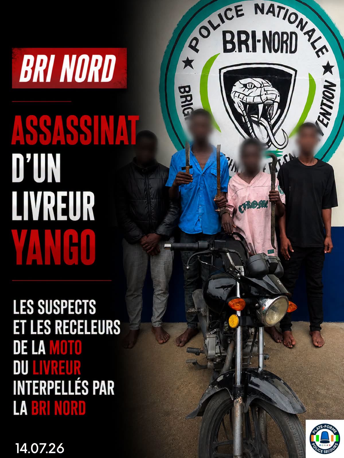 Un livreur Yango tué dans une attaque filmée par vidéosurveillance