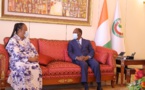 Côte d'Ivoire - audience du chef de l'Etat : La ministre sud-africaine des relations internationales et de la coopération reçue en audience par Alassane Ouattara
