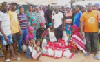 Daoukro/L'Ong«Prêt à aider » visite aux veuves avec 250 kits alimentaires dans plusieurs quartiers.