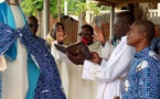 Pour le développement de leur camp de prières/  La communauté " La vierge Marie" d'Agbaille reçoit le soutien d'un haut responsable catholique.