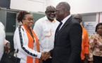 13 ème jeux africains d'Accra/ Le ministre Adjé Silas aux côtés de Éléphants