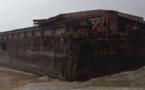 Communiqué de Presse/ Une barge dénommée Posséidon 2 échoue à la plage du village d'Adessé dans le département de Jacqueville