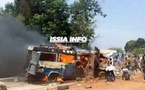 Issia/ Grave accident de la route/ Deux minicars en collision prennent feu et font des morts