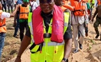 Opération de désensablement de l'embouchure de Lahou Kpanda ( Grand-Lahou) / Le ministre Assahoré Jacques s'assure de l'avancement des travaux
