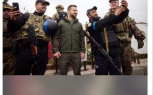 Izioum enfin libérée de l'occupation Russe, Zelensky y débarque pour féliciter ses troupes