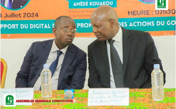 Investiture de l'Ujpagci/ Le ministre Mabri Toikeuse aux journalistes : "Ouvrez les yeux à ceux qui ignorent encore les oeuvres d'Alassane Ouattara".