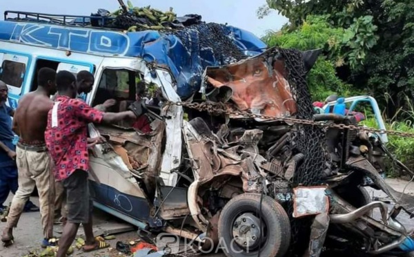 Autoroute de Dabou/ Un minicar broyé par un camion : 7 morts et plusieurs blessés