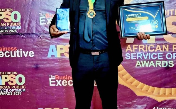 Presse numérique/ Joël Nianzou ( Pdt de la Pnci)  décroche le prix d'excellence continental " Digital leadership Excellence Across Africa "