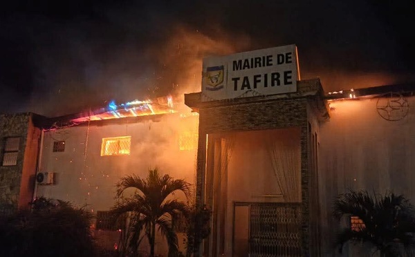 Sinistre/ La mairie de Tafiré emportée par les flammes